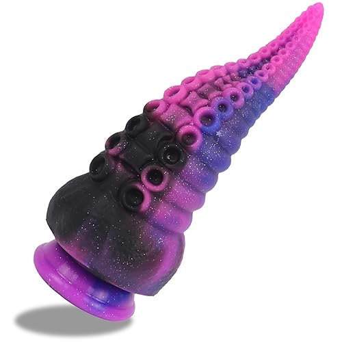MEYILA 8.3 Inch Tentacle Realistic Monster Dildo, Big Thick Anal Dildo with Strong Suction Cup for Adult, Liquid Silicone Octopus Huge Butt Plug Trainer Prostate Massager Sex Toys for Women - Multi-color
