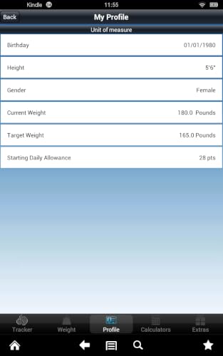 Food Diary Calculator and Tracker