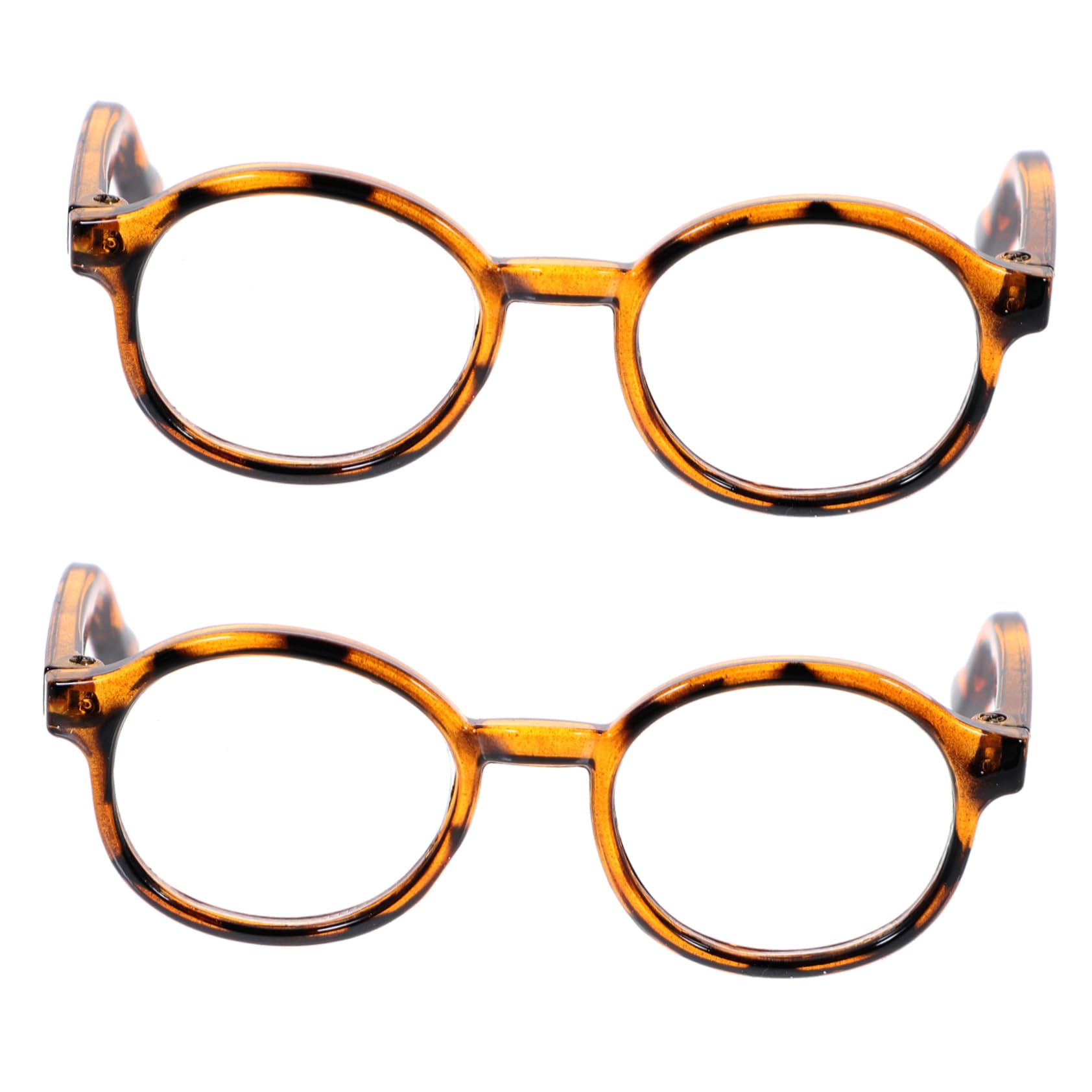 BESPORTBLE 2pcs Mini Doll Glasses Decorative Eyeglasses Props for Boys and Girls Fashionable Dress up Glasses