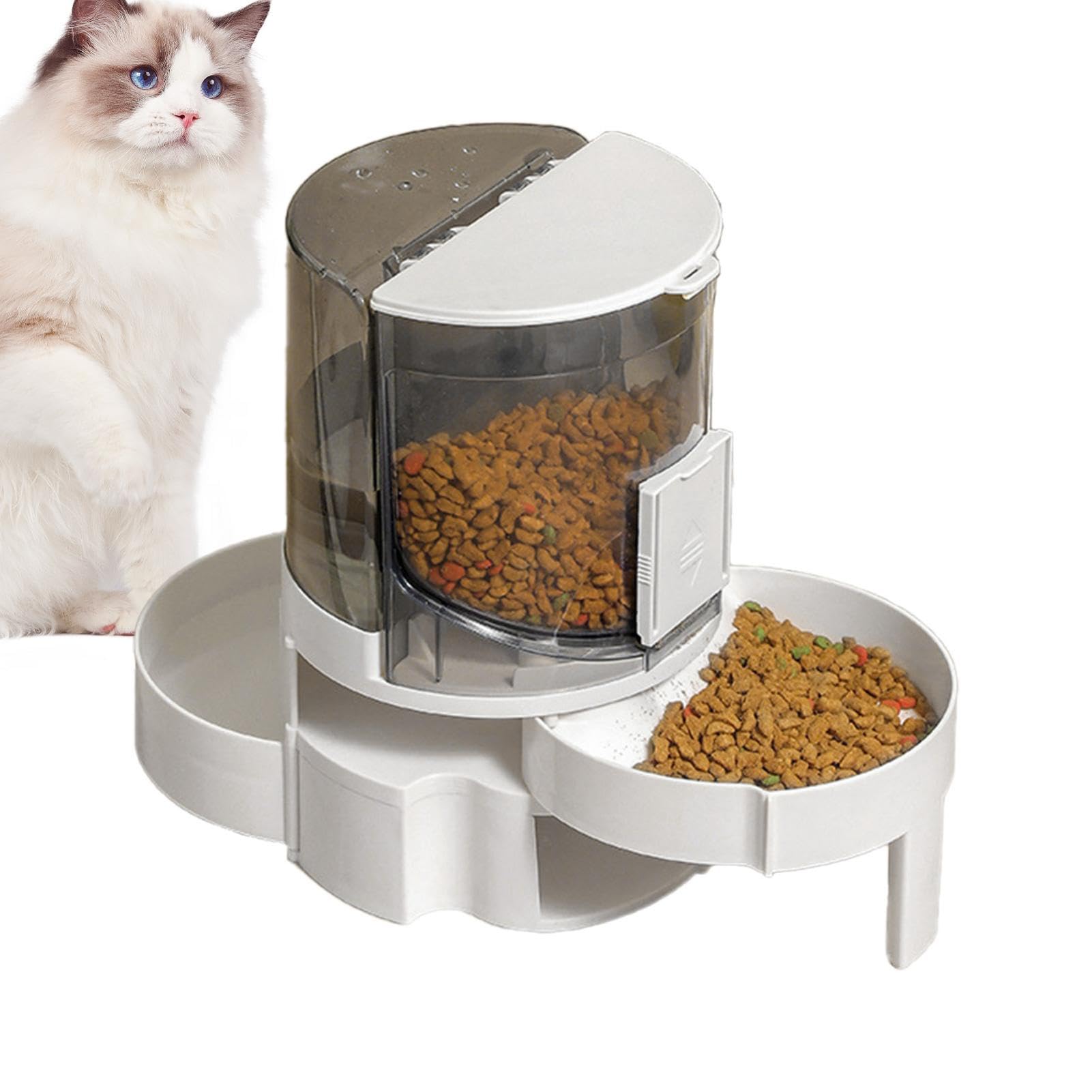 Comedero automático para Gatos， Dispensador de Agua y Comida for Gatos, Bebedero automático for Perros - Comedero 2 en 1 | Recarga automática, comedero for Mascotas