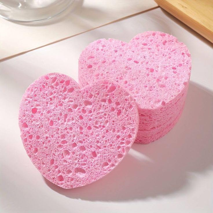 makeup sponge set with facial cleansing sponges | multicolor beauty blender for foundation, concealer & powder + soft face cleaning sponge for makeup removal & exfoliating skincare (facial cleansing sponge set)