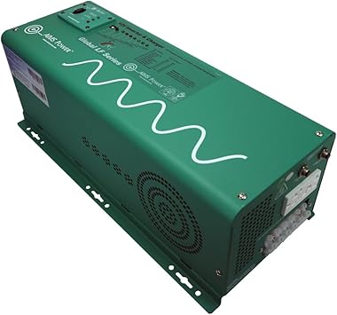 AIMS Power 2500 Watt 12 VDC Pure Sine Inverter Charger 120 VAC Output 85A Charger 30A Transfer Switch PICOGLF25W12V120AL
