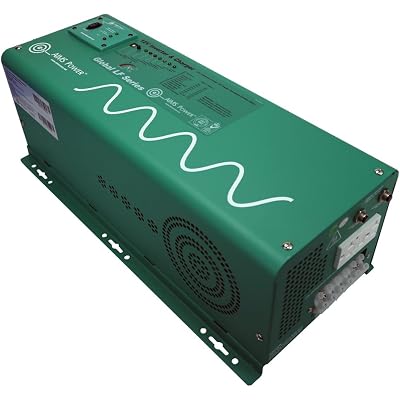AIMS 2500W 12V Pure Sine Inverter Charger w/Transfer Switch 120V Backup
