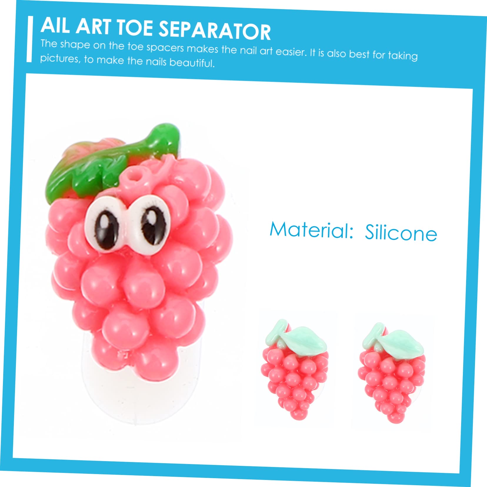 DECOMELODY Pedicure Toe Dividers 24pcs Toe Spacers for Nail Painting for Bunions for Nail Art