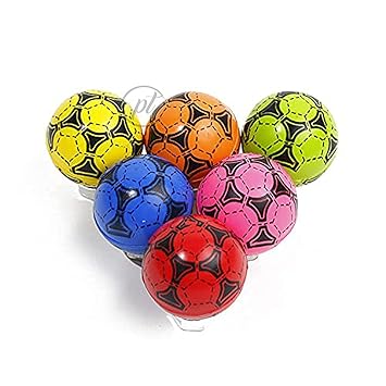 Promote Trader Mini Football Soccer Crazy Bouncy Jumping Balls for Kids 40 mm Birthday Return Gift Indoor Outdoor Games for Boys Girls -(3 Crazy Ball)- Multi Color