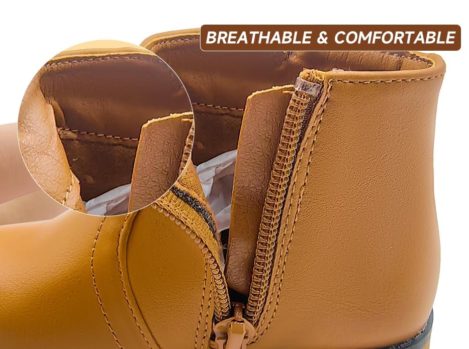 Girls Boots Ankle With Zipper Boots for Girls Short Suede for Toddler/Little Kids4