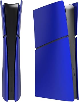 Face Plates Cover for PS5 Slim Digital Edition, Side Shell Panels Accessories Compatible with PlayStation 5 Slim Protective FacePlates Blue