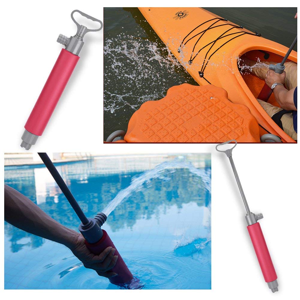 Kayak - Pompa da sitina a mano di Achique per kayak galleggiante manuale pompa dell'acqua di canoa, accessori per canottaggio del kayak, 400 ml