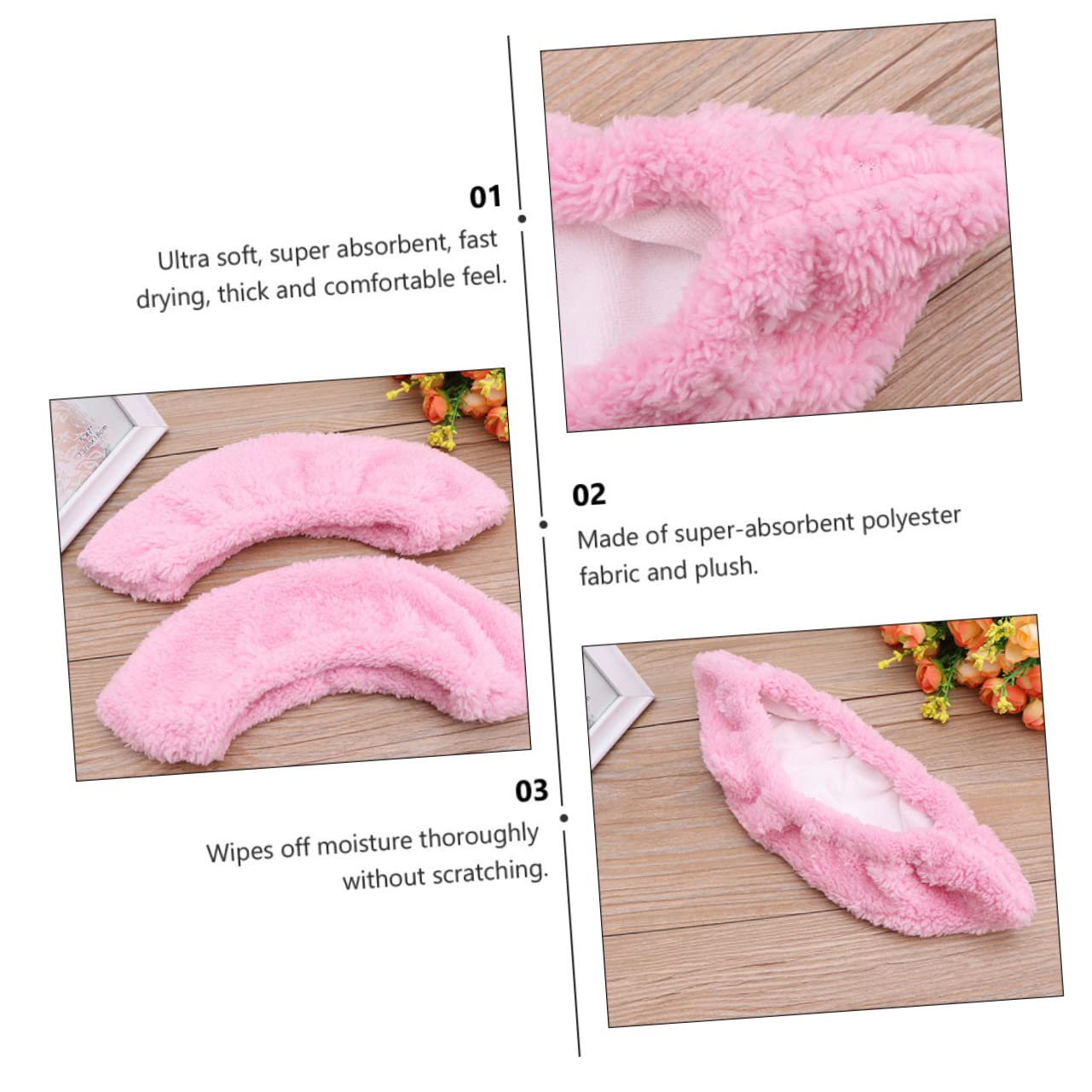 YARNOW 6paires Couvre-Lames De Patin à Glace Élastiques pour Garçon Fille Peluche Absorbante Eau pour Lames De Patins à Glace