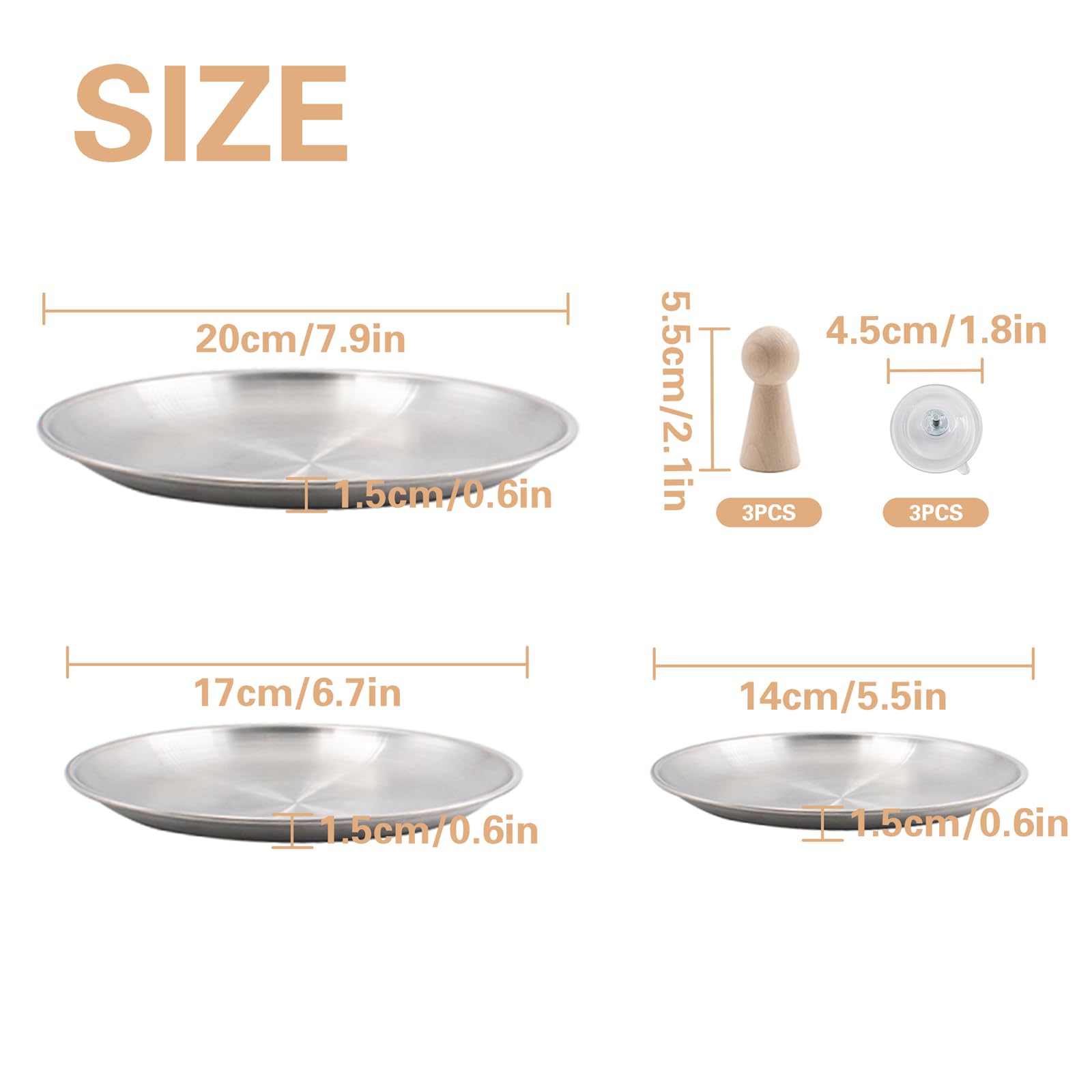 3 formy ceramiczne 14 cm 17 cm 20 cm zestaw narzędzi garncarskich zestaw narzędzi ceramicznych DIY zestaw form gipsowych do ceramiki, drewna, ceramiki, narzędzia z uchwytem do produkcji sztuki