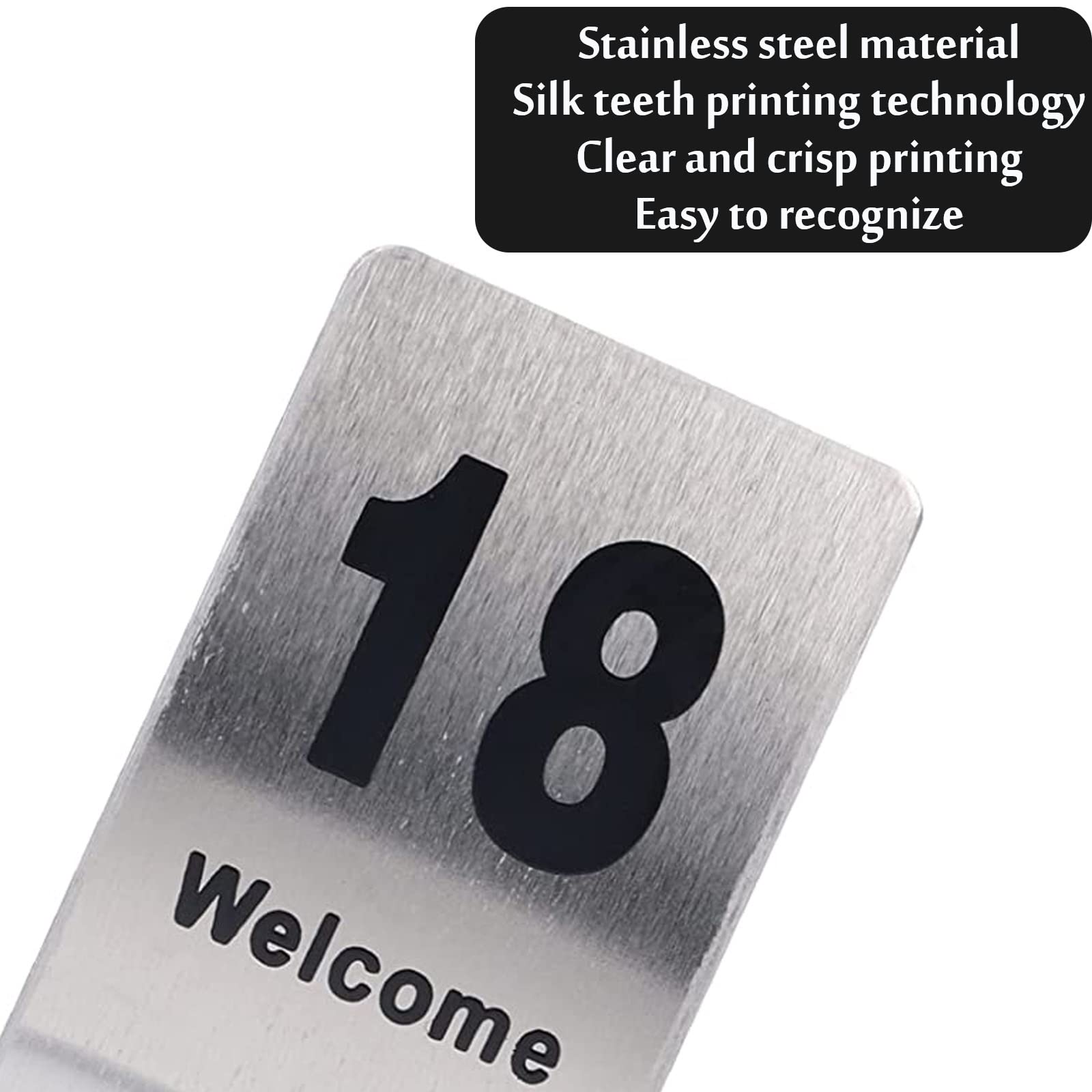 Señalización Digital, Etiquetas con números de Metal, Tarjetas Mesa número 1 a 25/50, se Pueden Utilizar ampliamente en restaurantes, Bares, Fiestas y Bodas(25pcs)