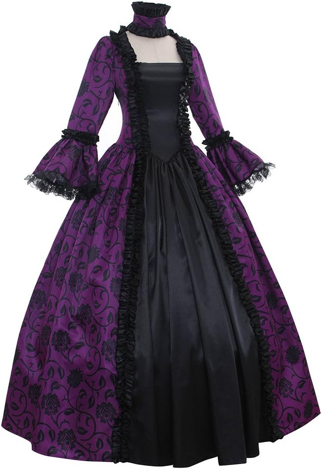 1791's lady Women's Victorian Rococo Dress Inspration Maiden Costume - Image 3