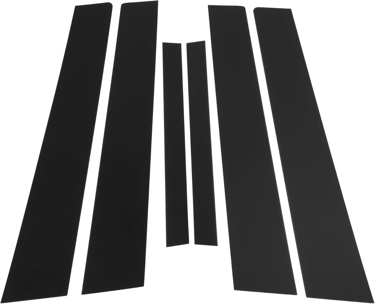 6 Pcs Door Pillar Window Trim for Nissan Altima 2007-2012 Front Rear Left Right Anti Scratch Sticker Pillar Posts Door Outer Exterior Cover Black