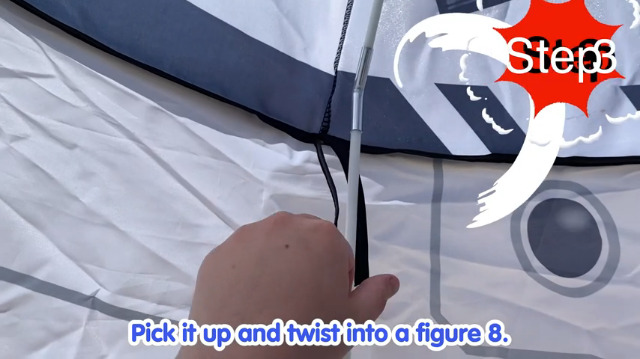 JOYIN Tenda Razzo Spaziale Per Bambini - Pop Up Pieghevole Per Interni Ed Esterni, Con Borsa Trasporto E Accessori - Foto 5