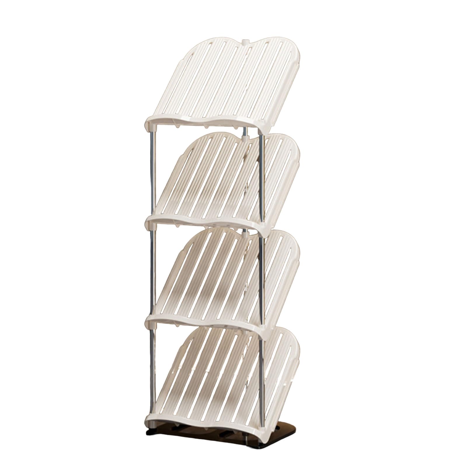 Hsioluted Fashionable Shoe Storage Rack Space Saving Organizers for Shoes Multilayer Shoe Holder for Entryway and Living Rooms Apartment Essential