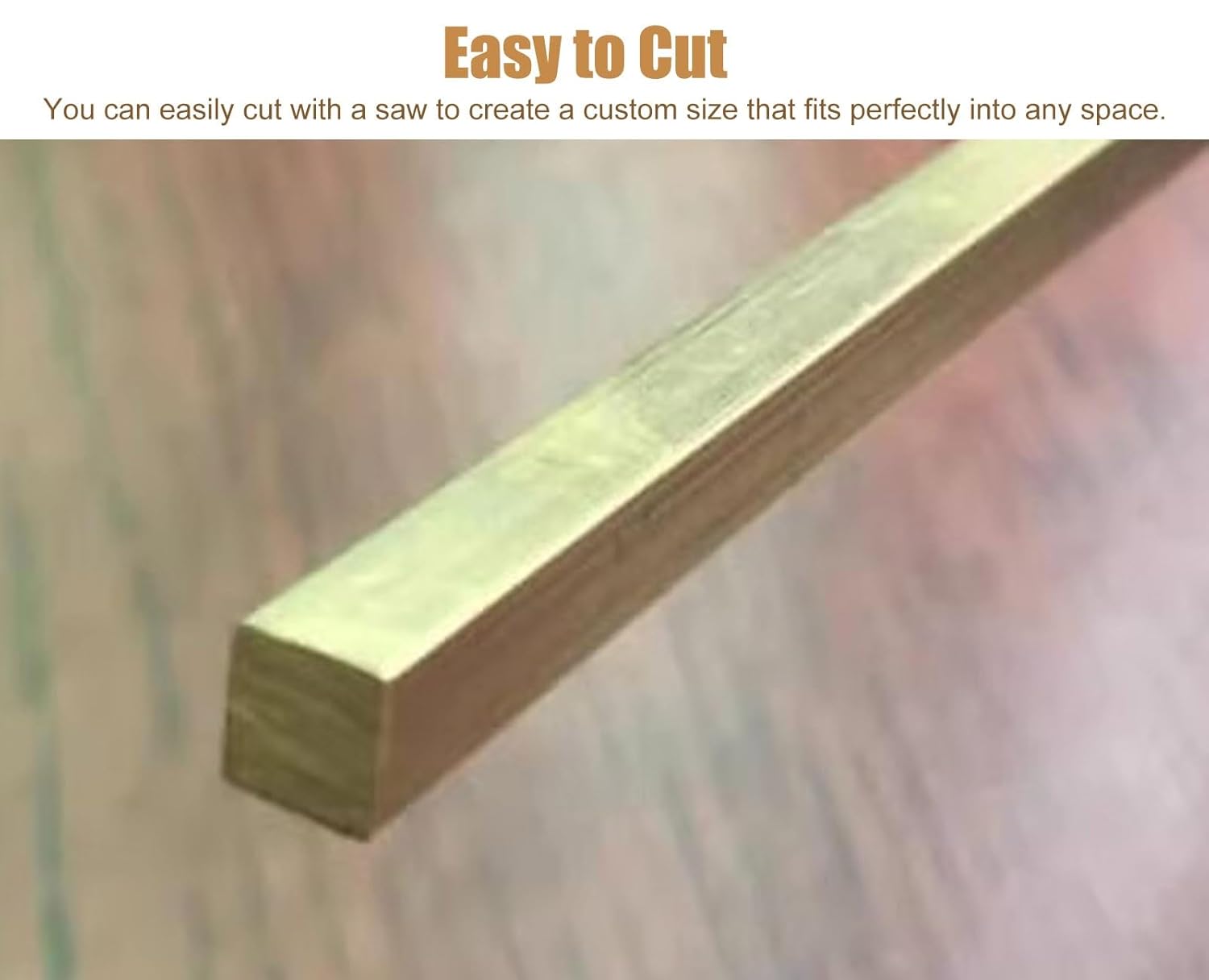 Floor Transition Strip, Extra Narrow Brass Seam Binder for Doorway Gap Covering, Wood to Tile Flooring Threshold Strip