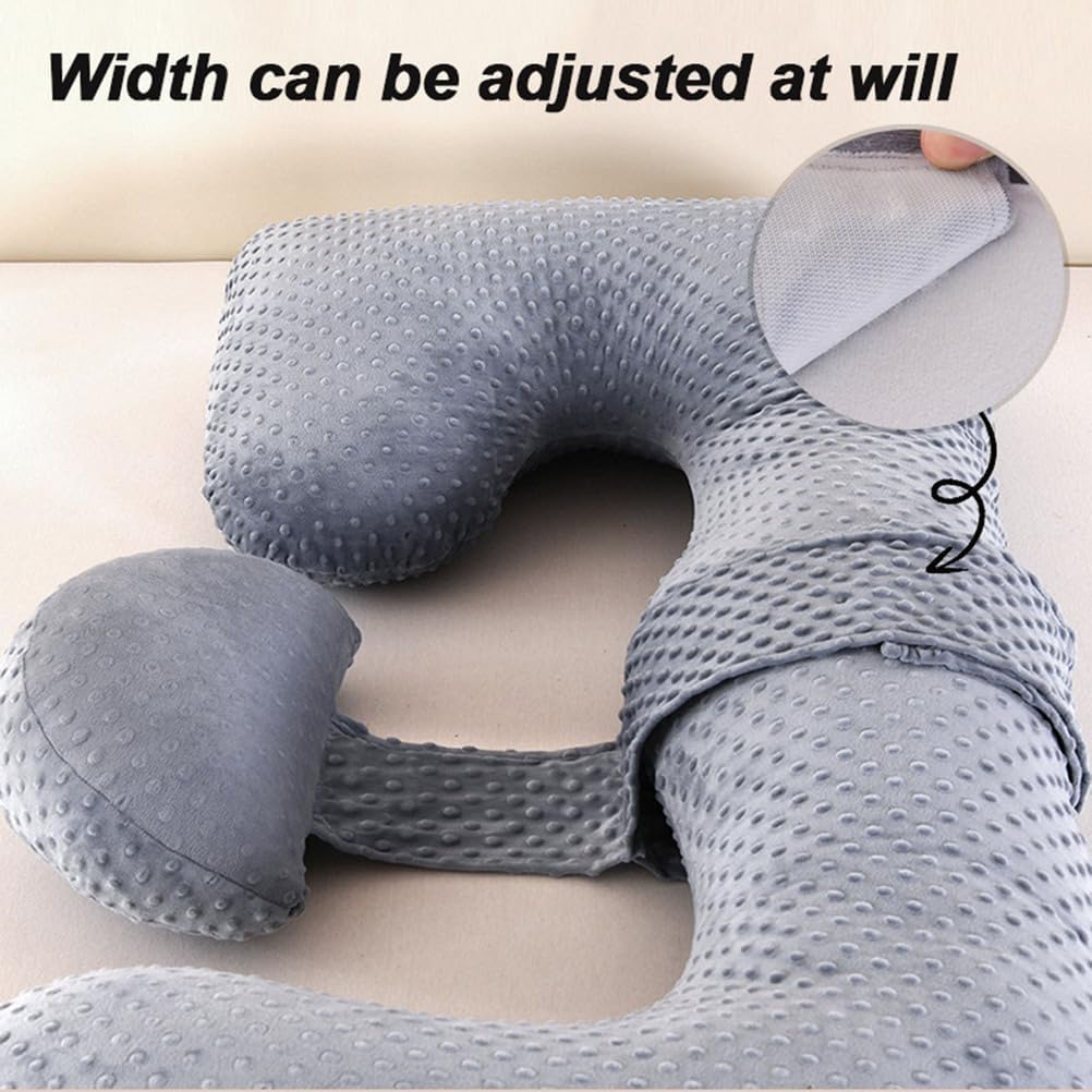 Pregnancy Pillow, G Shaped Full Body Pillow, Nursing, Support and Maternity Pillows for Pregnant Women Comfortable Full Body Pregnancy Pillows with Removable Cover,Gray