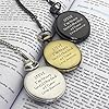 Personalisedgiftuk Personalised Engraved Pocket Watch, Men's Vintage Silver, White Dial, Quartz Movement, Gift for Birthday, Christmas, Wedding, Father's Day #1