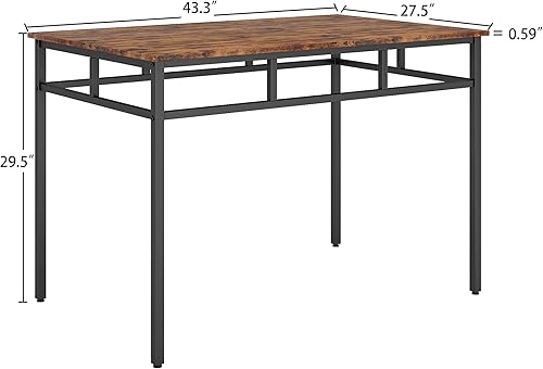 Miniatura 7 de MWrouqfur Juego de mesa de comedor para 4 a 6 personas juego de mesa de cocina grande XL con 2 bancos para rincón de desayuno sala de estar marco de