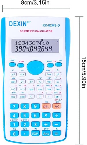 Miniatura 2 de Calculadoras científicas de escritorio, calculadoras científicas para estudiantes, calculadora científica de 240 funciones, 2 líneas, 10+2 dígitos,
