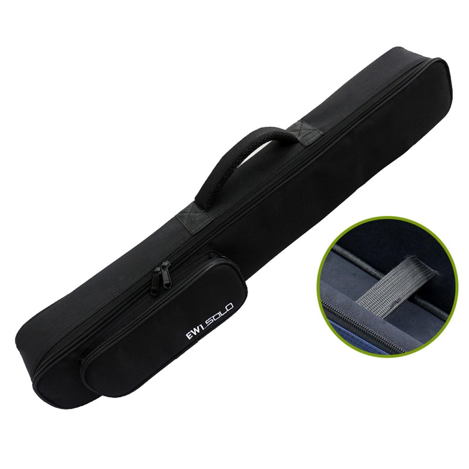 Generic Étui de rangement pour clarinette de Saxophone, étui de Saxophone Soprano droit en tissu Oxford pour l'extérieur, noir