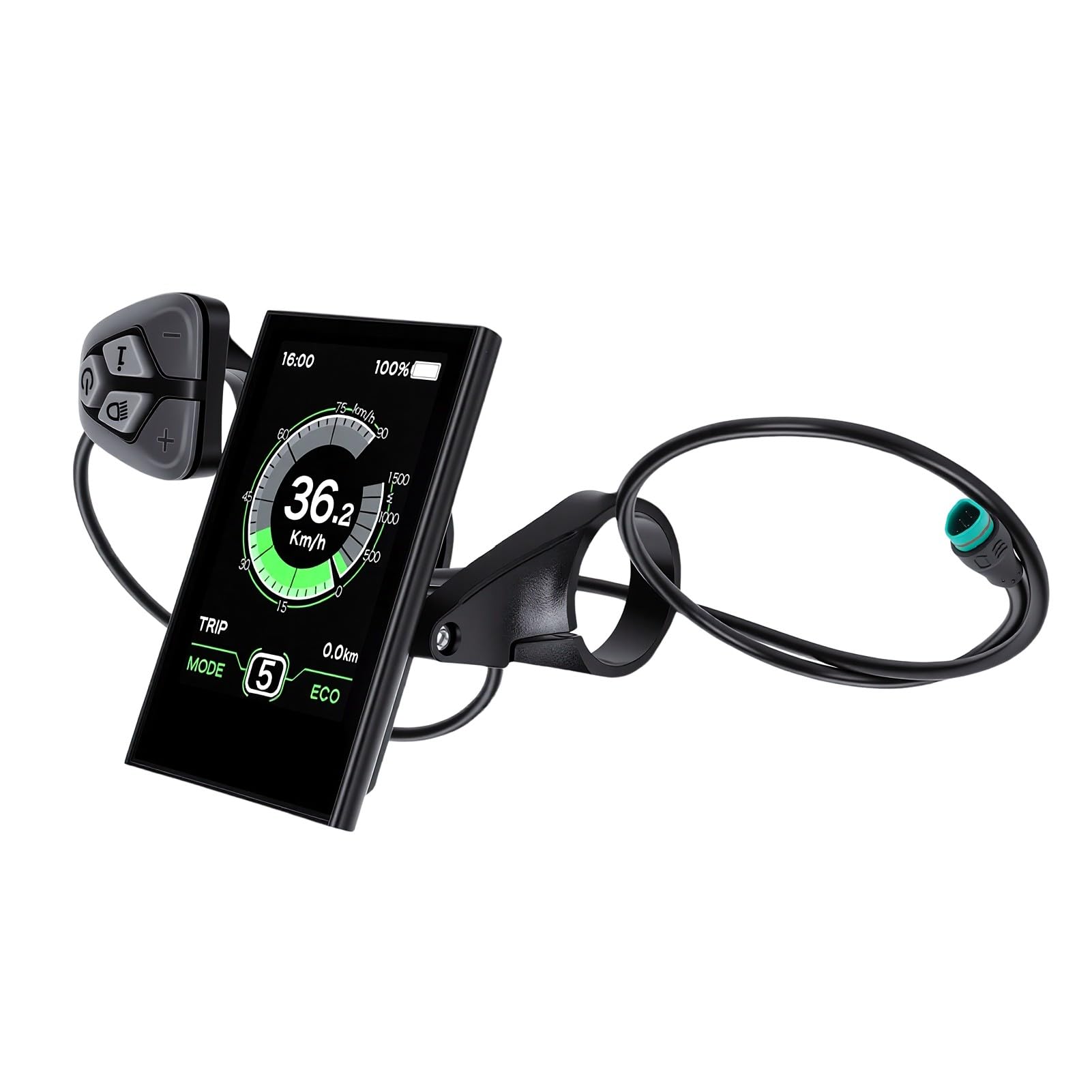 Cryfokt Pantalla LCD para Bicicleta Eléctrica, Monitor de Visualización