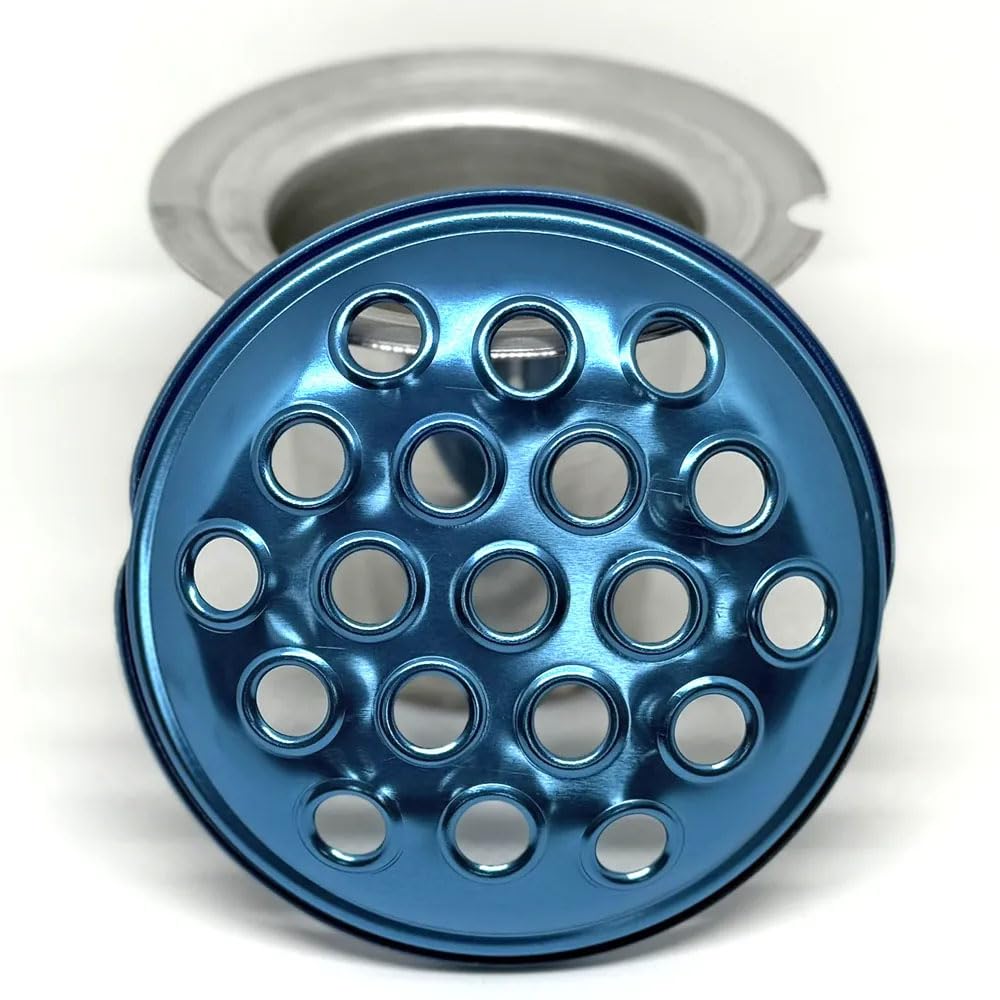 Handmade Aluminium Flower Container for Headstones – Durable & Weatherproof Grave Vase – 100% Aluminium with 12 Unique Lid Colours – Made in the UK (Blue)