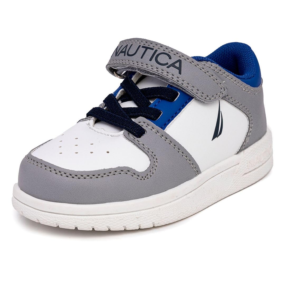 Nautica Kids Adjustable Strap Shoes | Comfortable Casual Sneakers for Boys and Girls, Toddlers &amp; Little Kids