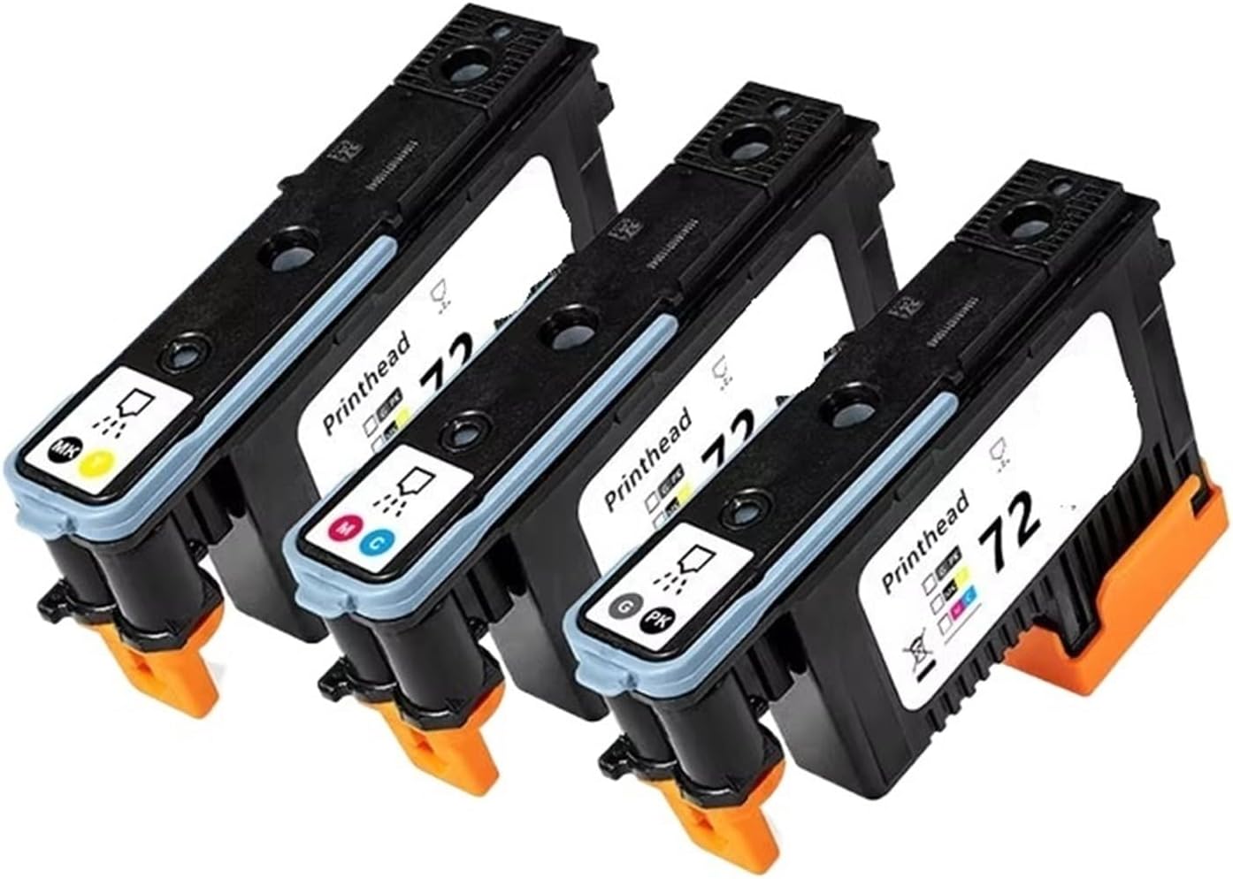 Compatible 72 Printhead Set C9380A C9383A C9384A for Designjet T610 T770 T790 T795 T1100 T1120 T1200 T1300(C9380A PK and GY)
