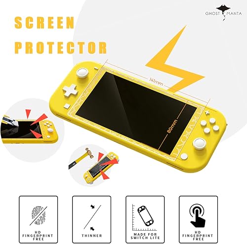 Miniatura 6 de Switch Lite - Kit de accesorios 12 en 1 para consola Nintendo Switch Lite, paquete de mini base de carga, auriculares, funda protectora, bolsa de