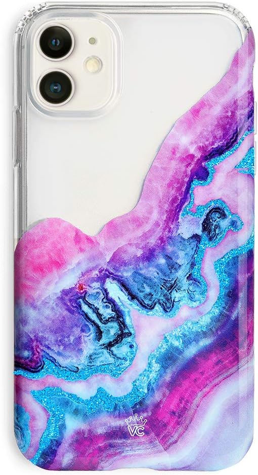 Velvet Caviar Compatible with iPhone 11 Glitter Case Geode