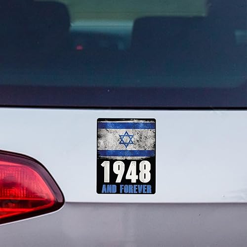 Miniatura 4 de Calcomanías de vinilo con la bandera de Israel, para automóviles, ventanas, parachoques, paredes, computadoras portátiles, tazas, calcomanías de 5.5