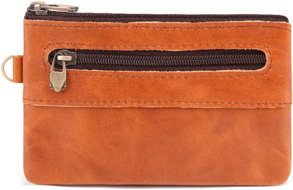 Genuine Leather Wallet for Men Coin Purse Card Bag Small Clutch Retro