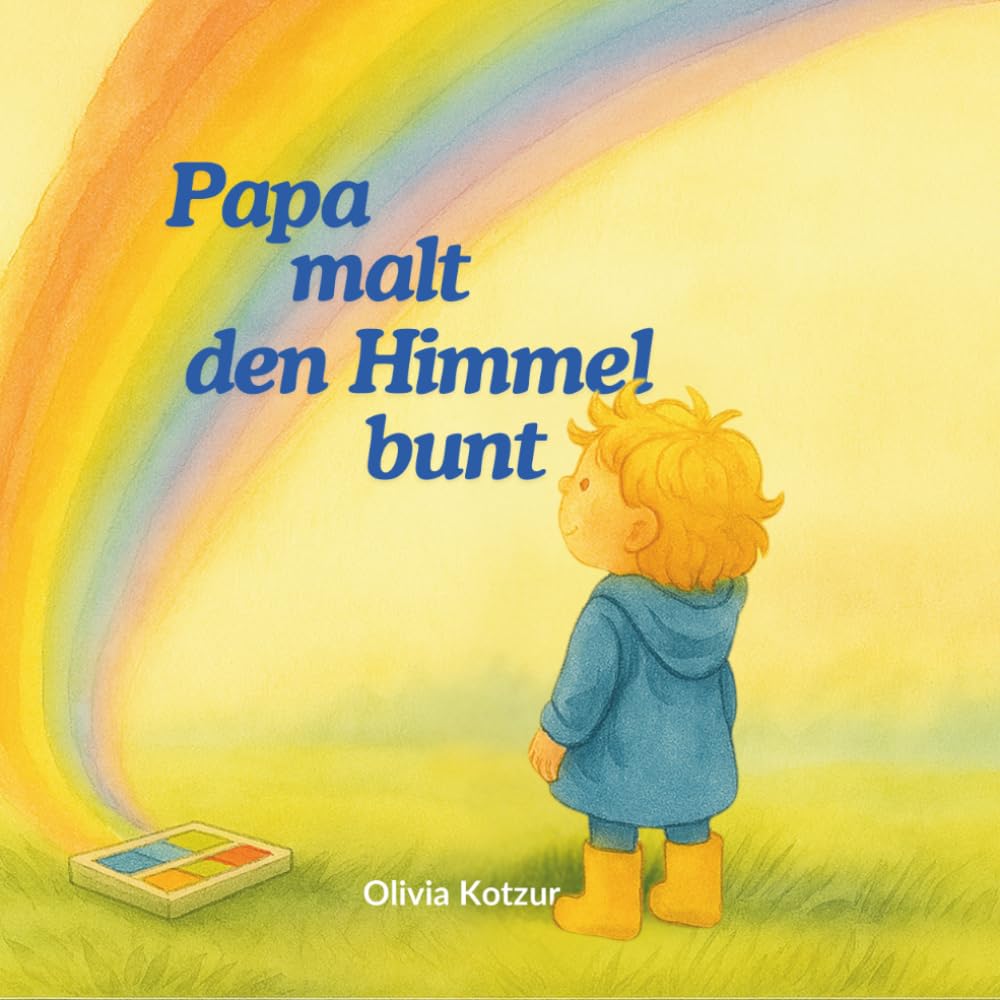 Papa malt den Himmel bunt