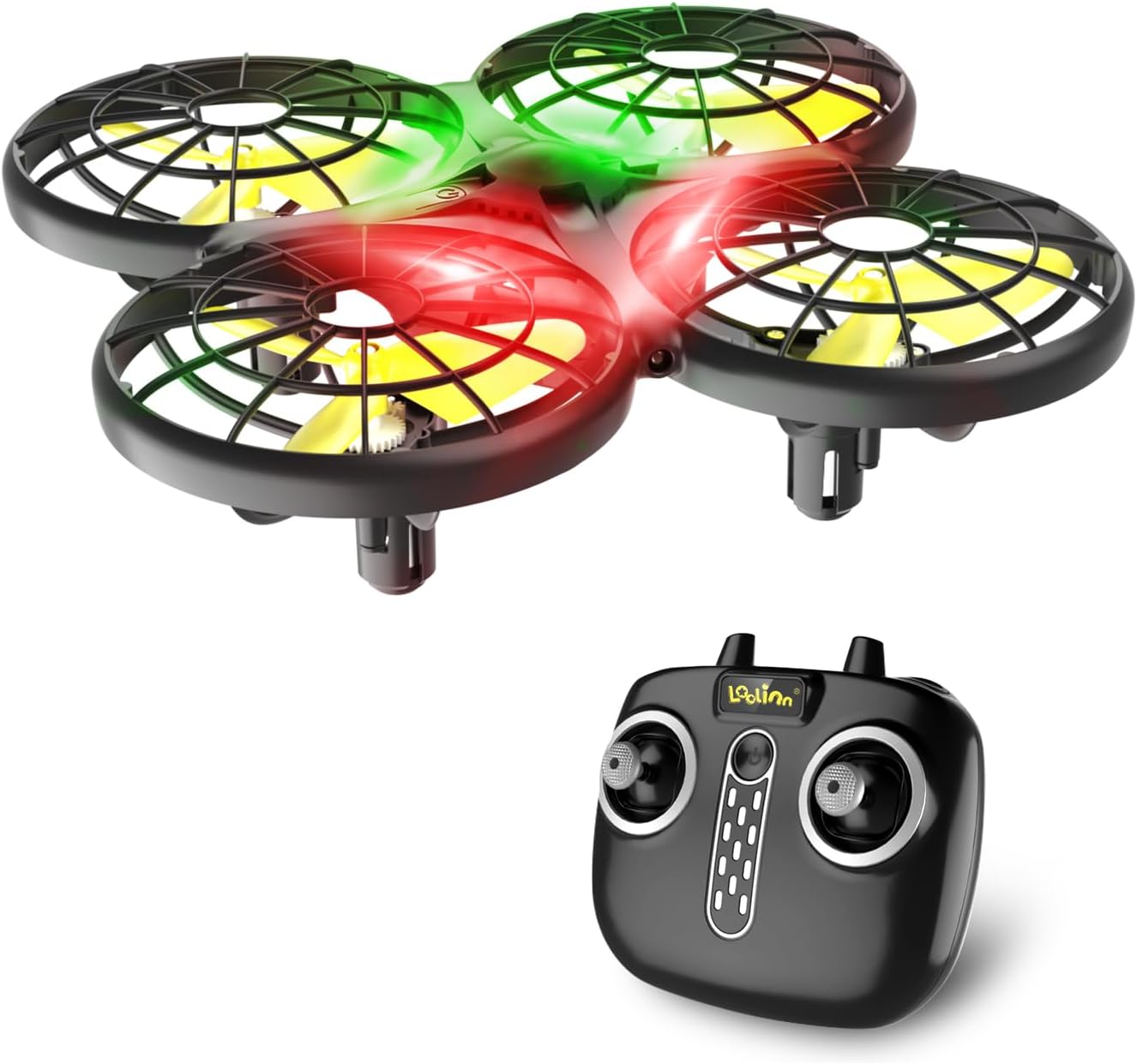 Loolinn | Drone for Kids Gift - Mini Drone, RC Drones with Auto Anti-Collision Technology/Safe for Kids/Easy to Fly / 360° Flip/Hand-Controlled Mode / 20 Minutes Flight Time (Xmas Gift)