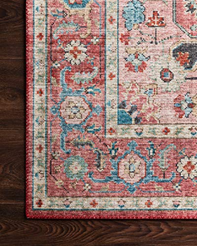 Tapete decorativo Loloi Skye 8' redondo Brick/Ocean miniatura 7