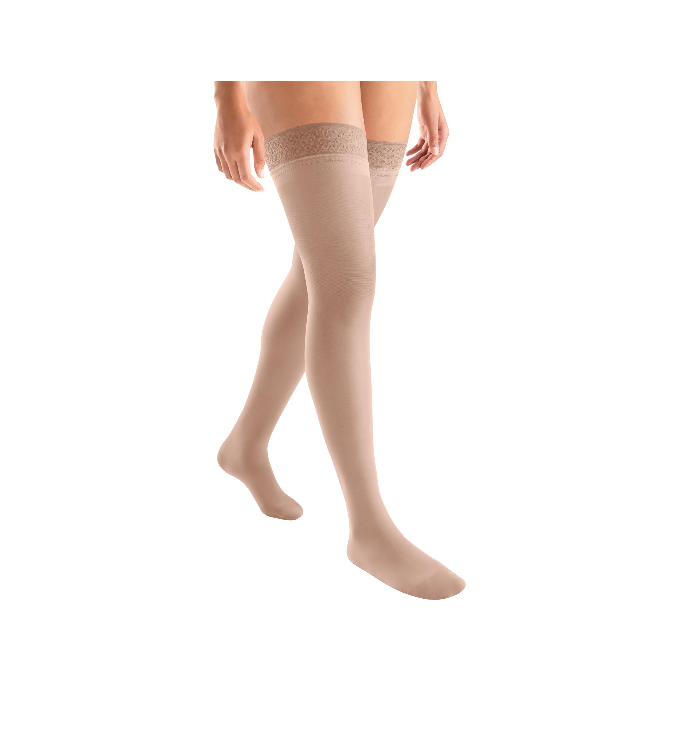 JOBST ACTIVA Sheer 8-15 mmHg Compression Socks Thigh High Closed Toe