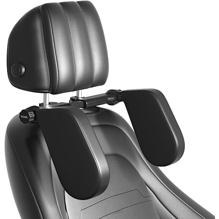 Heapany Car Seat Headrest Pillow - Adjustable Memory Foam Neck Support For Travel