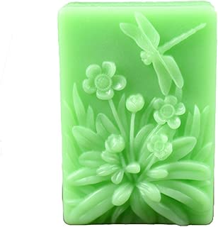 Longzang S515 Dragonfly Flower Silicone Soap Mold 3D Handmade Craft Mould - coolthings.us
