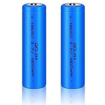 Nango⭐︎ Amazon.com: QOJH 18650 Rechargeable Battery, 2Pack 3.7v