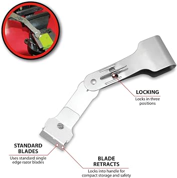 Performance Tool W749 3-Position Folding Razor Scraper