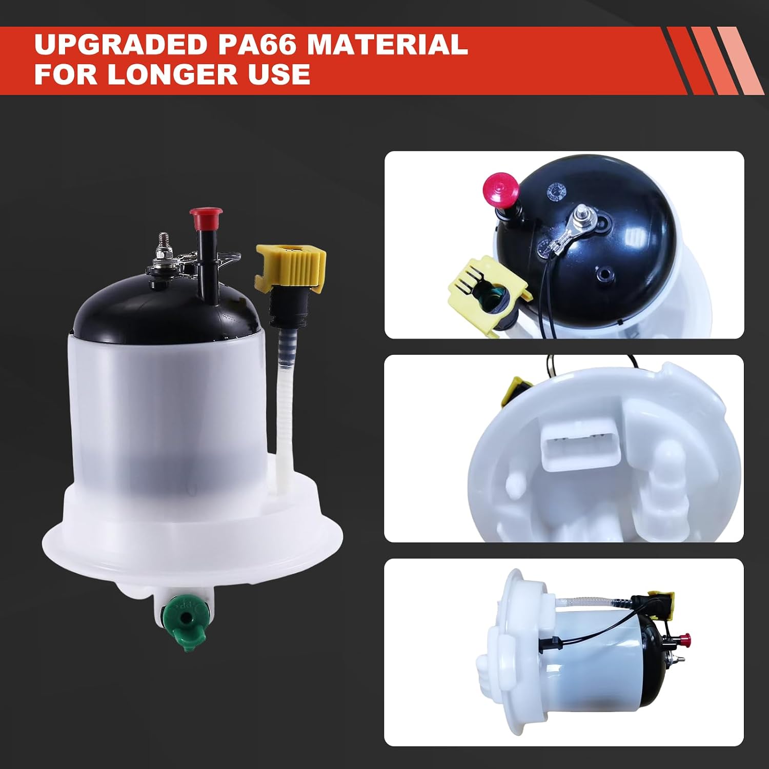 WGC500140 Rear Fuel Filter Assembly Compatible with Land Rover L322 Series Range Rover 2006-2009 4.2L, Gas, Replace 705656130 FT4035 SP5184M A2044700494 (Not for HSE Model Vehicle)