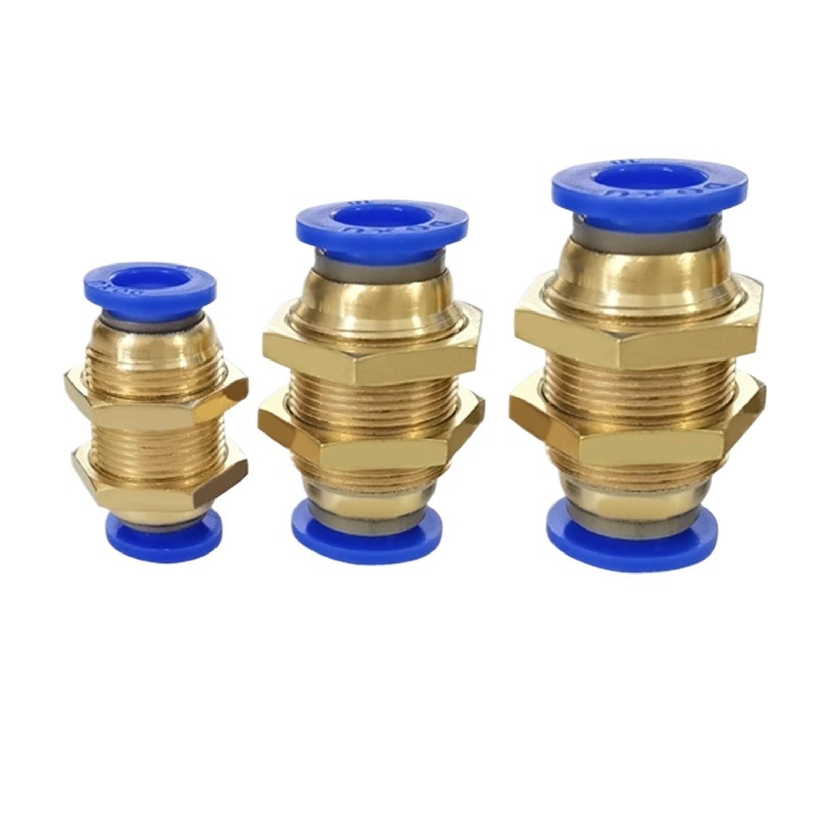 10pcs/lot PM4 PM6 PM8 PM10 PM12 Quick Connector Bulkhead Straight Pneumatic Fittings(PM8)