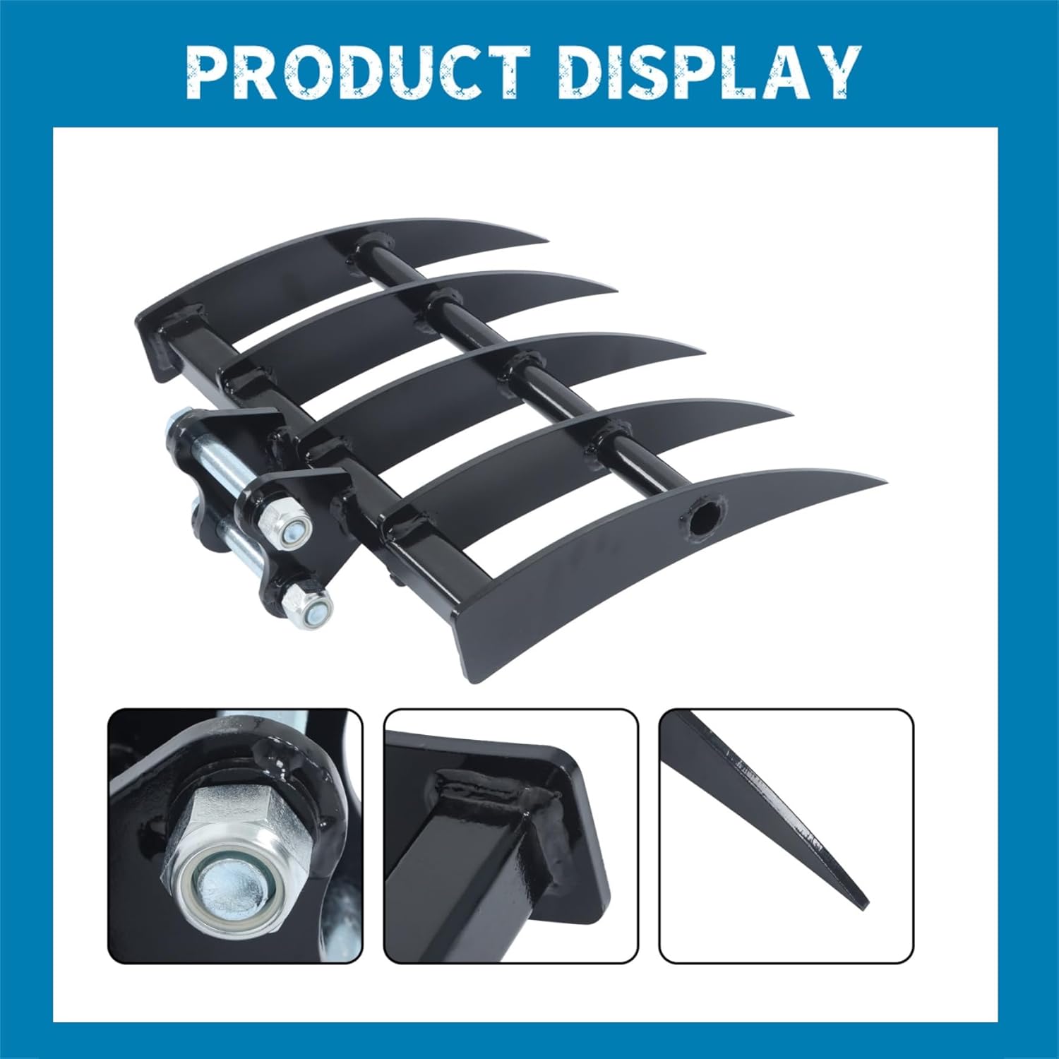 Silscvtt 手動アタッチメント 0.8-1.5トン機械用、90MM/3.55インチスパン、25mm/1インチ穴、小型ミニ掘りレ