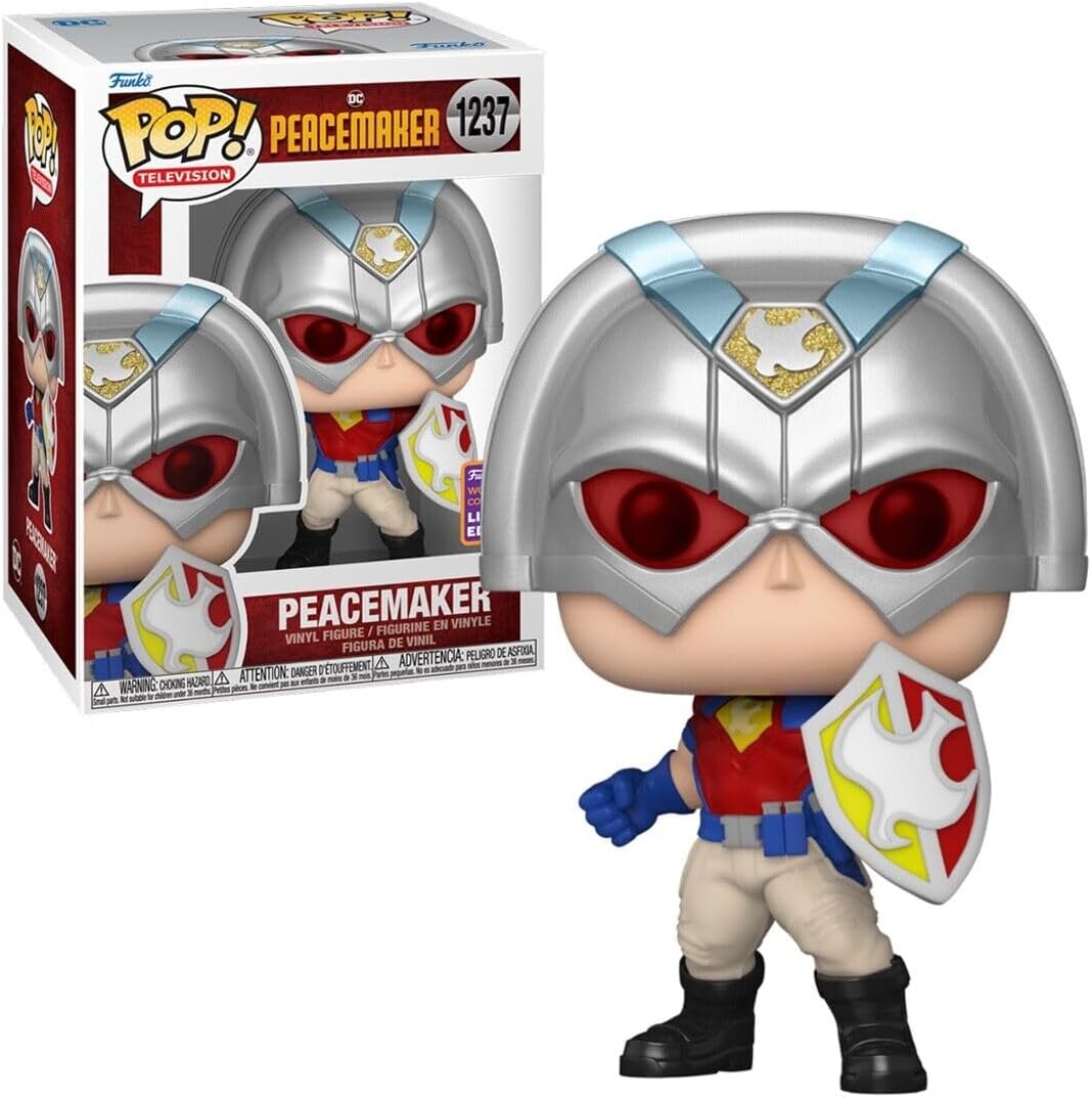 Funko POP! TV: Peacemaker - Peacemaker With Shield - Collectable Vinyl Figure - Gift Idea - Official Merchandise - Toys for Kids & Adults - TV Fans - Model Figure for Collectors and Display