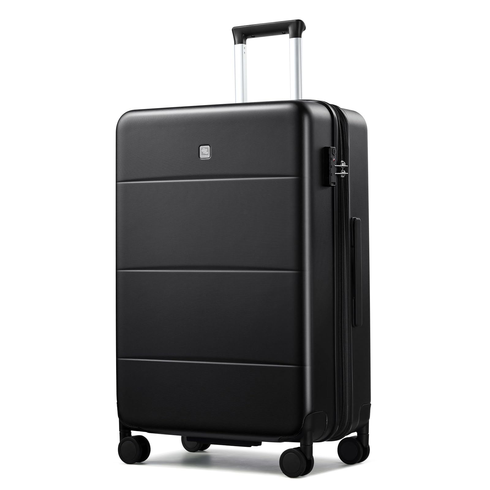 Hanke Expandable 26 Inch Luggage with Spinner Wheels, Hardside Large Suitcase, All-PC Hard Shell Travel Luggage, TSA Lock, Lightweight Durable Checked-Medium (Blackish Green, 93L) — view 44