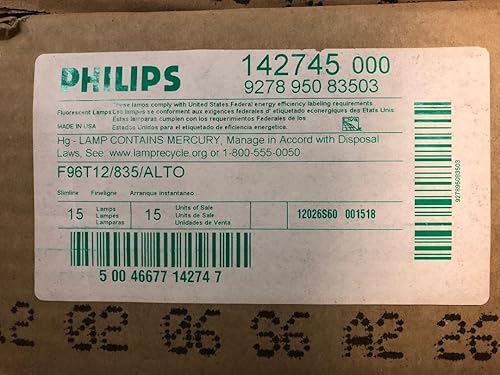 Miniatura 3 de 15 lámparas delgadas PHILIPS 142745 F96T12835ALTO 75W 835 3500K