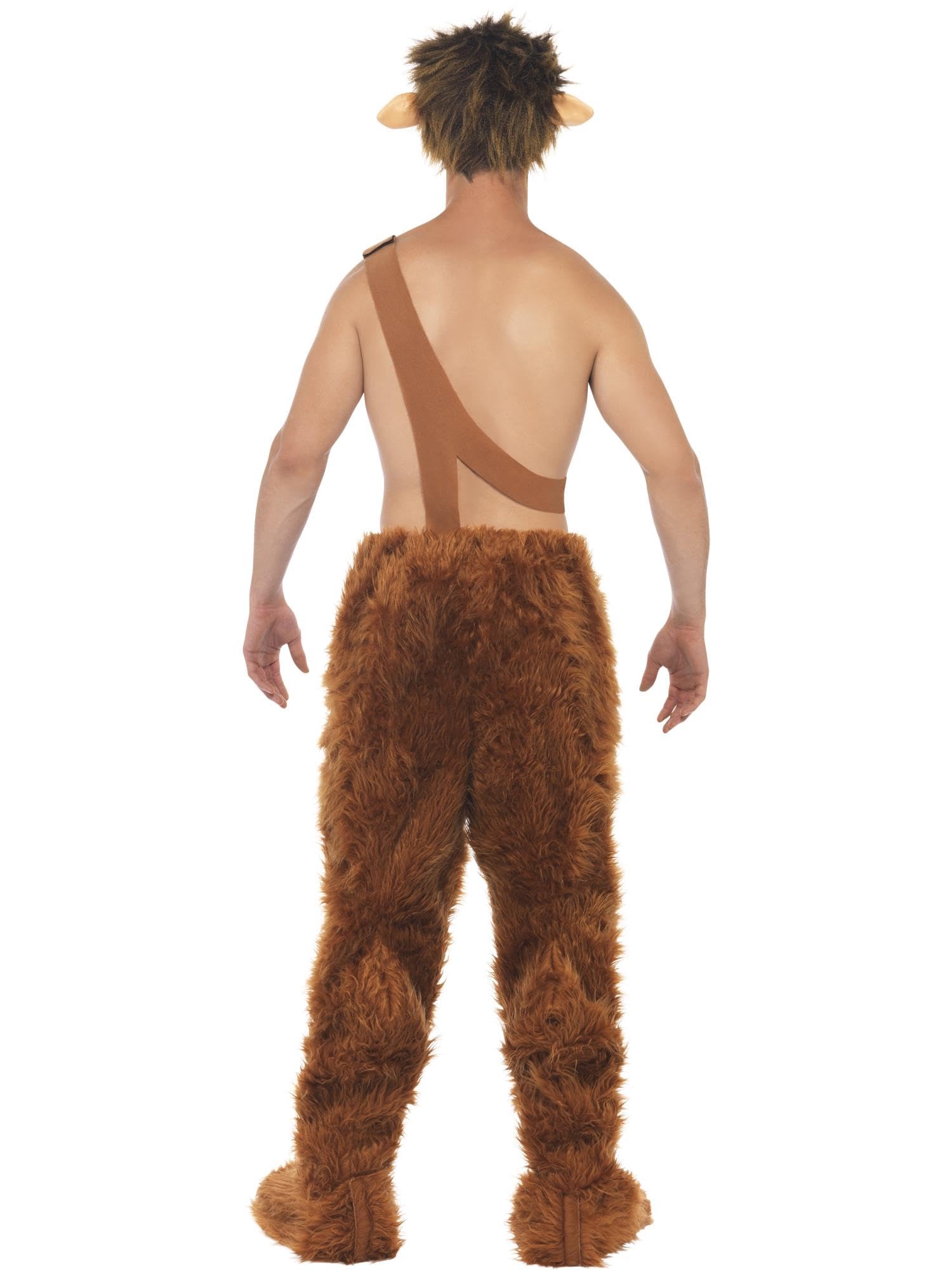 Smiffys Disfraz de fauno, pantalones, cubrezapatos y peluca Halloween, Carnaval