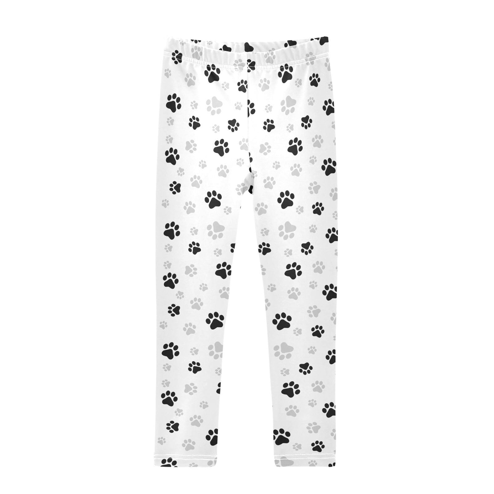 Aflyko Girls' Leggings Kids Workout Pants Dance Tights Ankle Length 4-10T