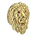 Produktbild BOBIJOO JEWELRY - Enorme Lourd Bague Chevalière Homme Tête de Lion Voyageur Acier Inoxydable Or Yeux Rouges Rubis - 19,1 (9 US)